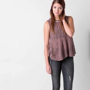 Free People Maisie Lace All Star Tank Top Size M